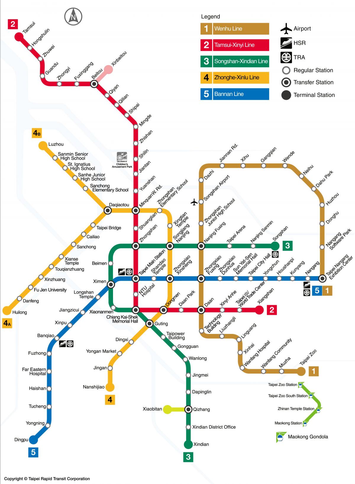 metroo kaart, taiwan
