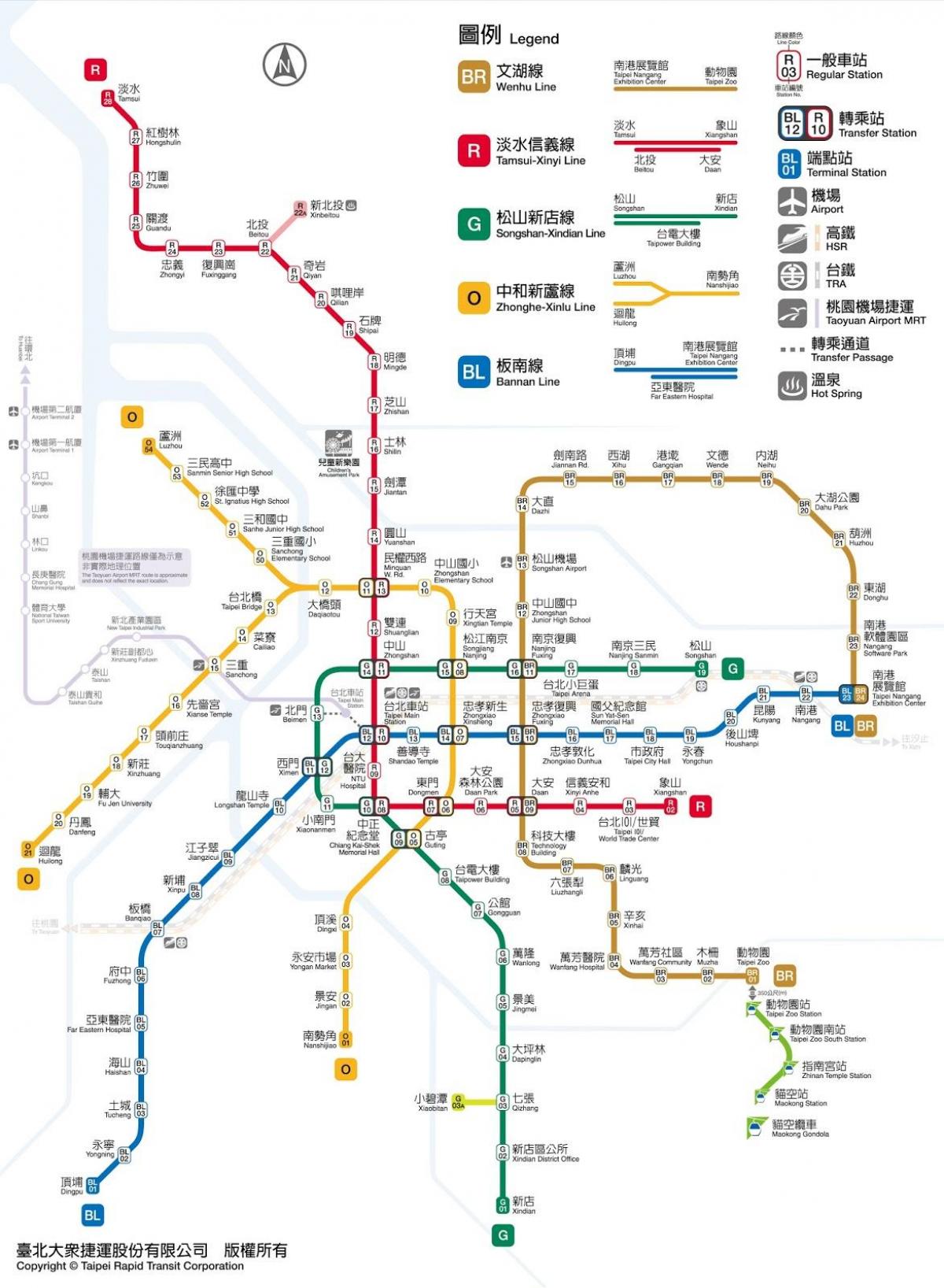 kaart Taipei jieyun