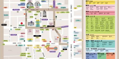 Ximending shopping district kaart