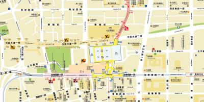 Kaart Taipei city mall
